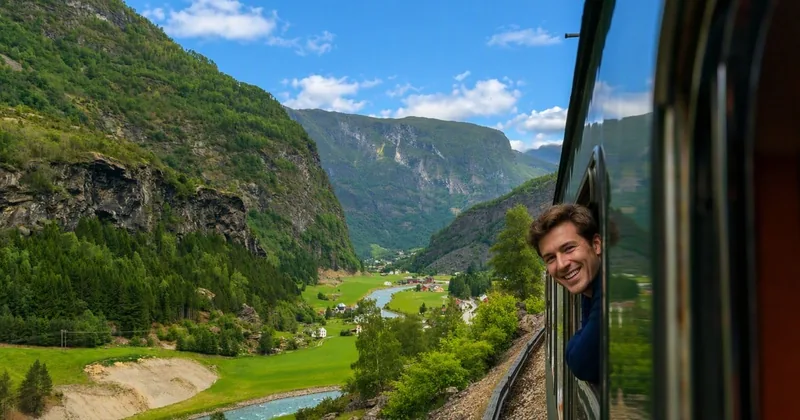 Flåmbahn & Nærøyfjord-Fjordrundfahrt mit Mittagessen